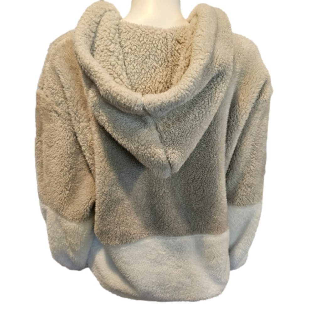 SOURCE Unknown Soft Fluffy 1/4 Zippered Sweatshirt Size L - Picture 5 of 8